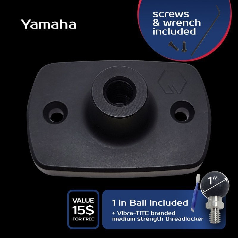 YAMAHA Master Cylinder Covers BRAKE Side  GoPro or RAM Mount